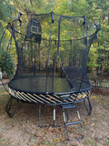 Springfree Medium Round R79 Trampoline, 118in, with FlexrHoop and FlexrStep (Buyer Disassembles)