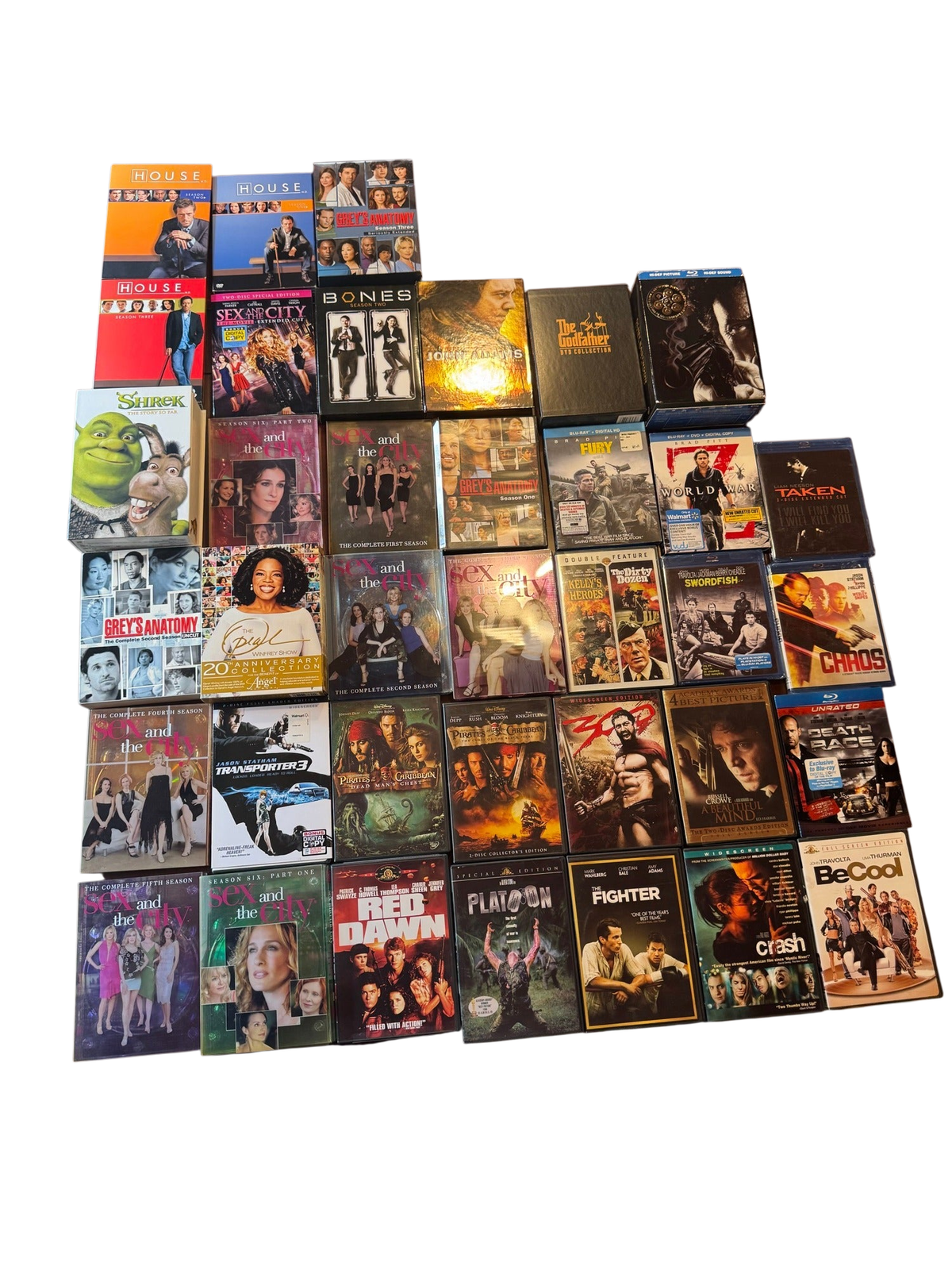 Comedy Film Lot Spaceballs Office Space Talladega Nights The Hangover DVD Blu-ray 10pc