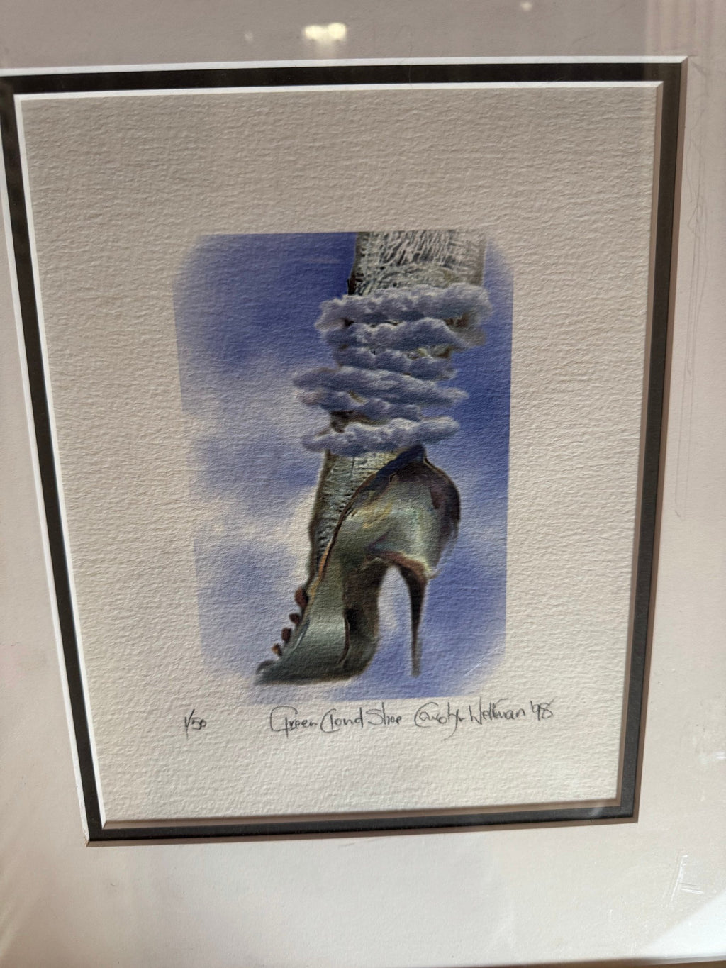 Close-up of the printed image