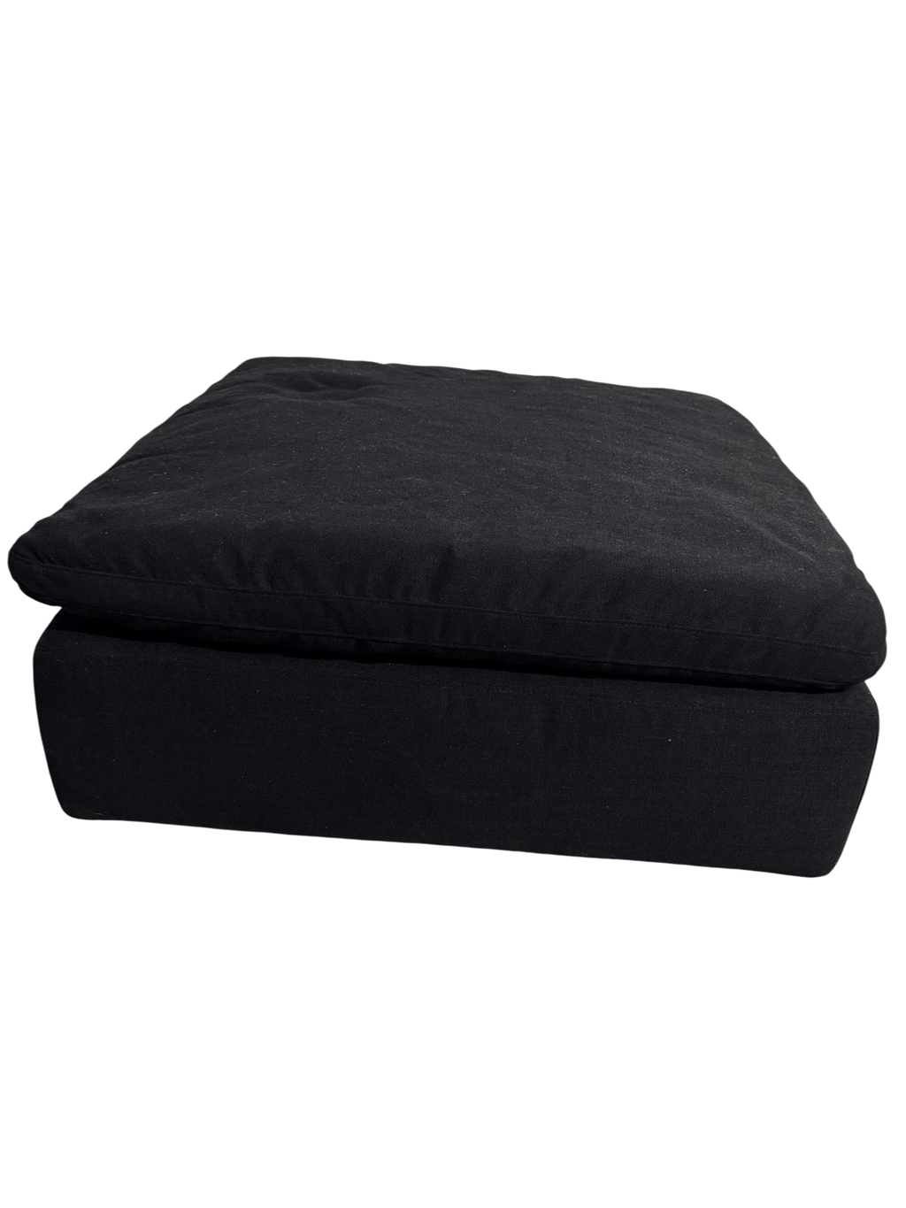 RH Cloud Modular Ottoman, Black - New