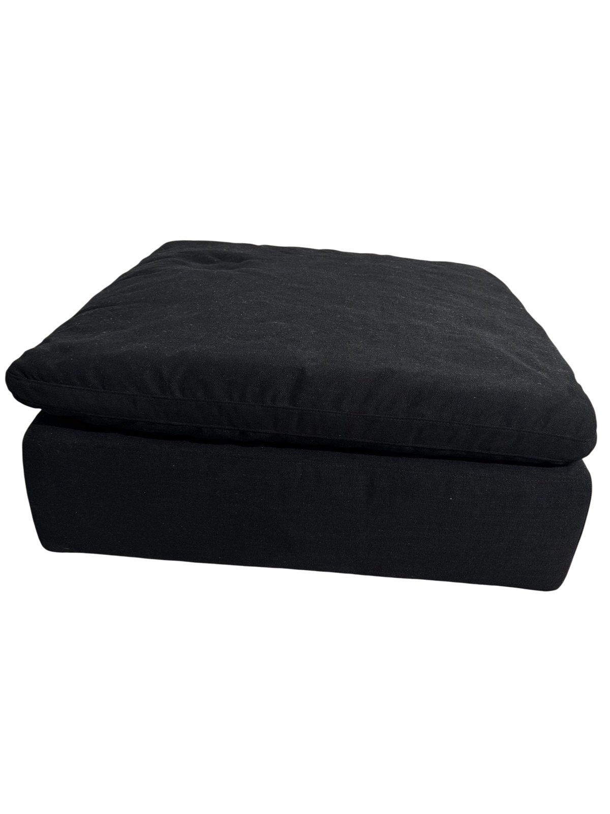 RH Cloud Modular Ottoman, Black - New