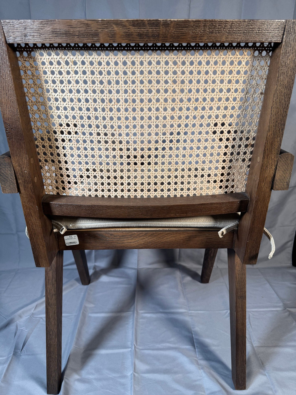RH Jakob Cane Arm Chair, Brown - New