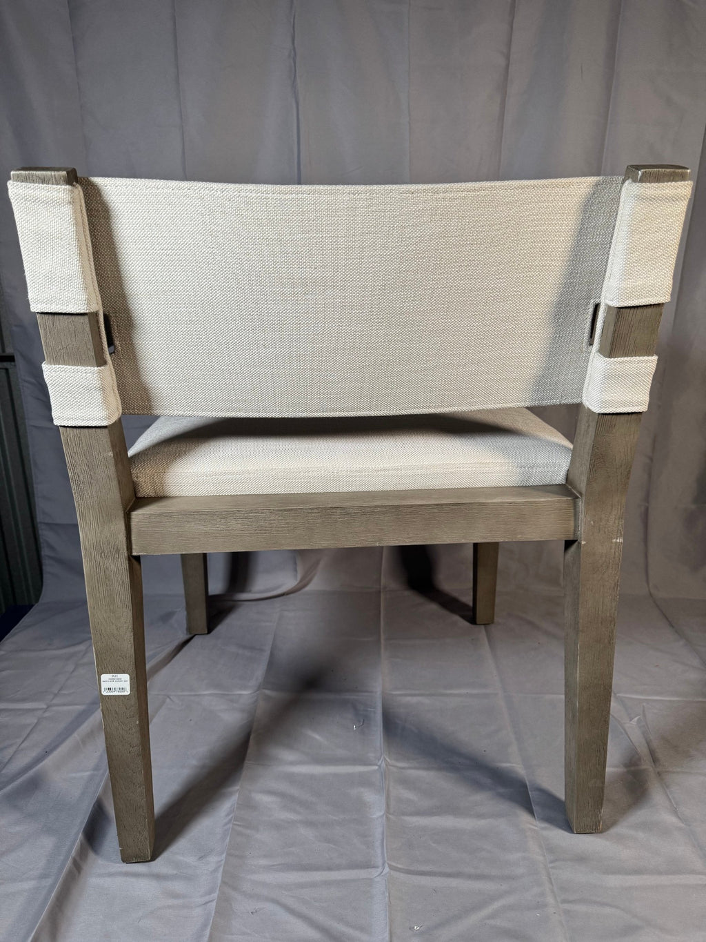 RH Saddle Arm Chair, Grey Oak - New