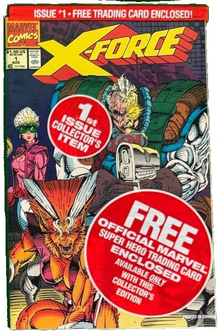 X-Force #1 (1991), sealed — part of a 423 book estate comic collection