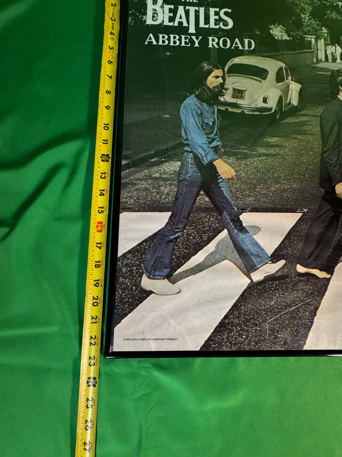 Beatles Abbey Road Framed Poster, Licensed 2002 Apple Corps Reproduction