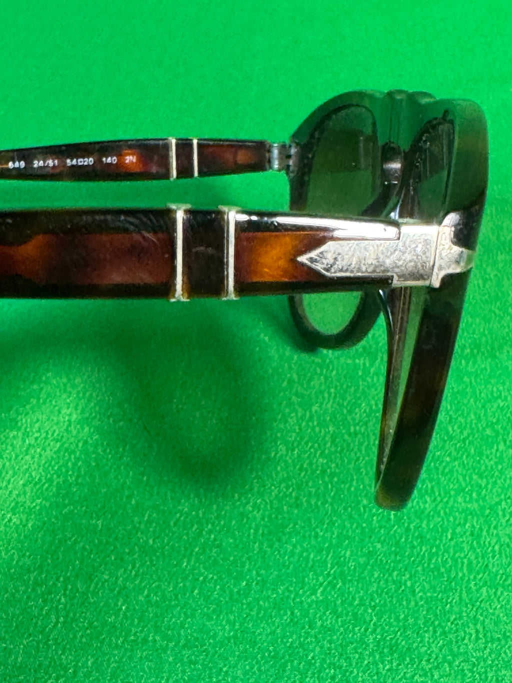 Persol 649 Sunglasses Havana Hand Made in Italy — detail view 3