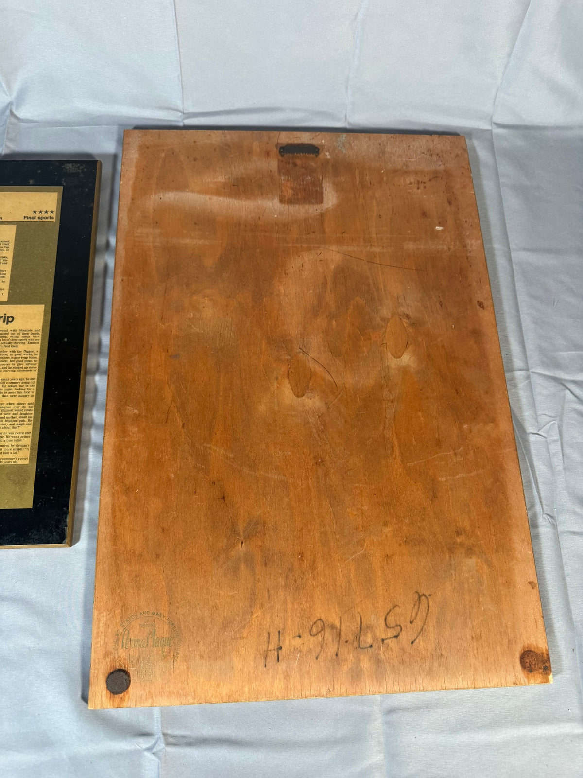 Framed San Francisco Chronicle 1966 and Examiner 1978 Grogan Newspaper Pair