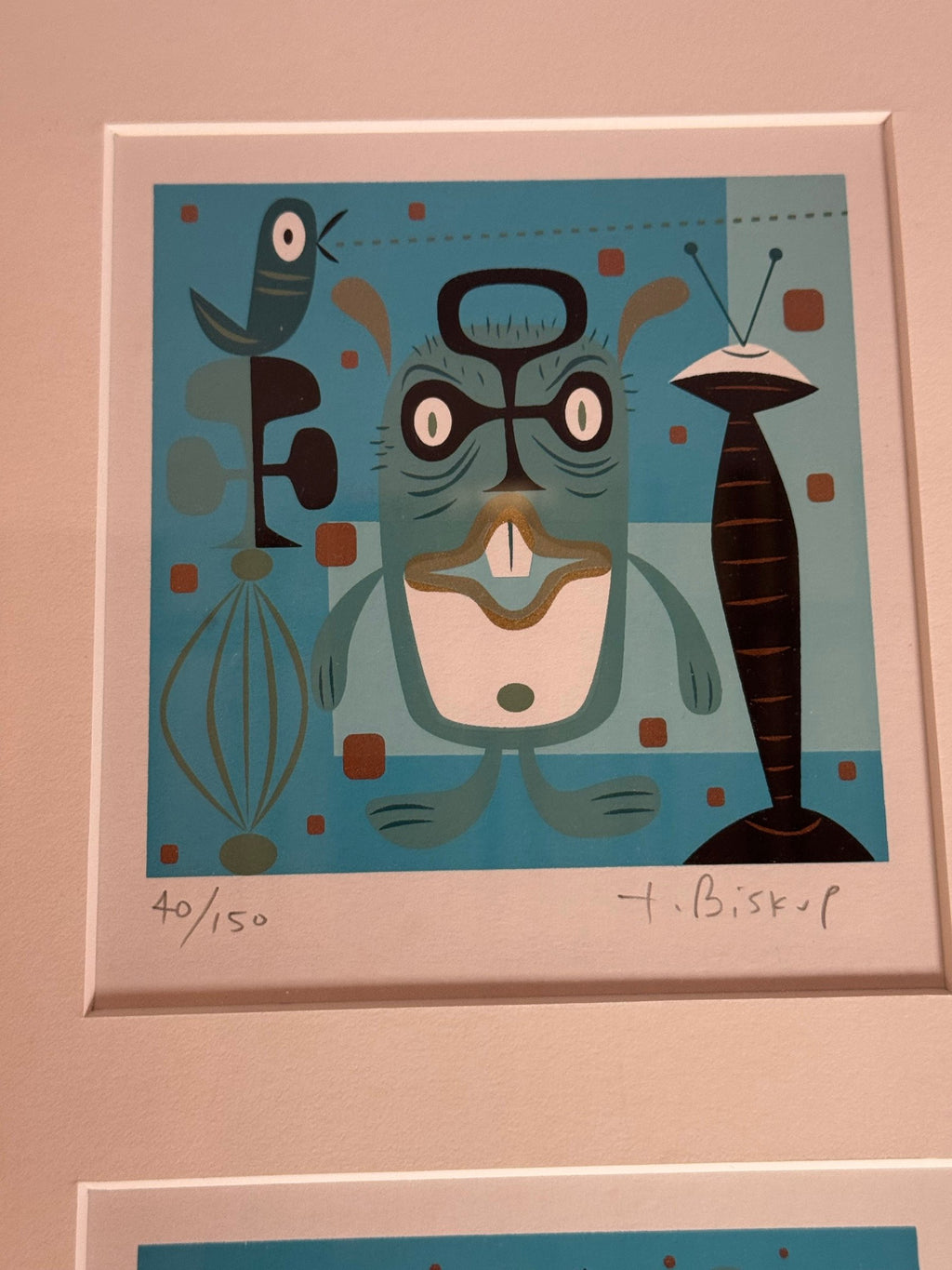 Fourth print with pencil number and signature