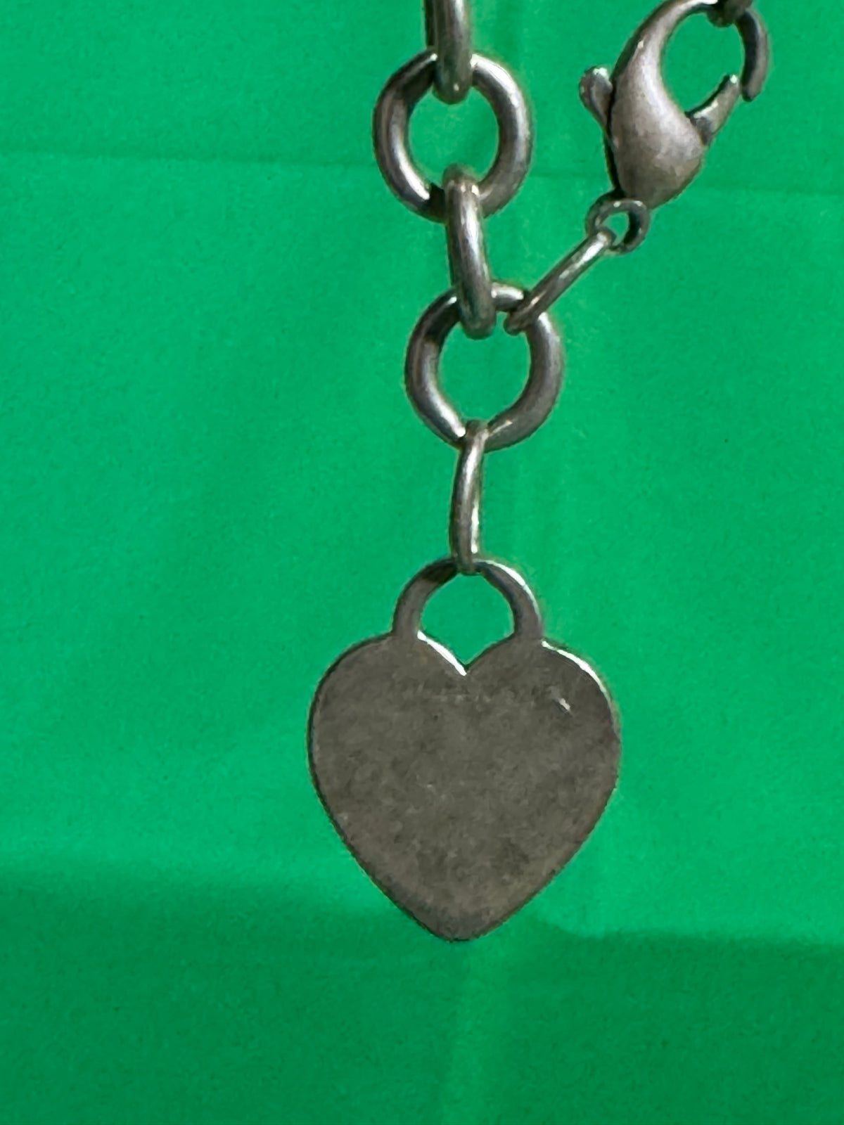 Heart tag and lobster clasp
