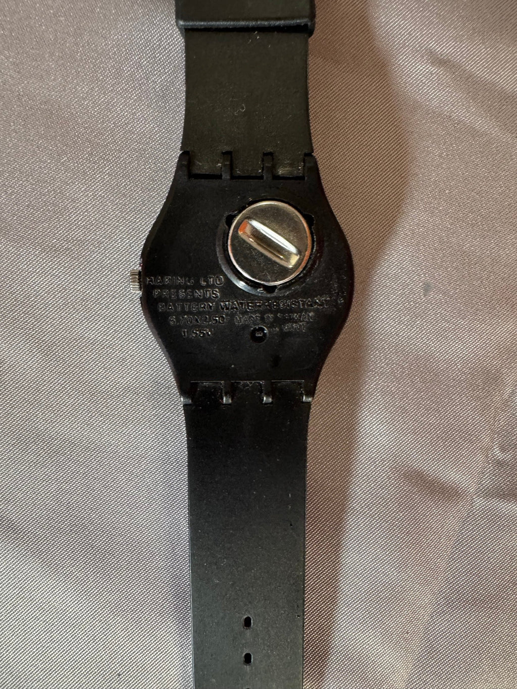 Case back and strap detail
