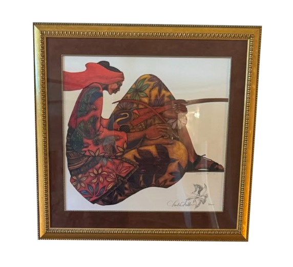 Charles A. Bibbs "The Music Maker" Signed Artist's Proof Print, Framed