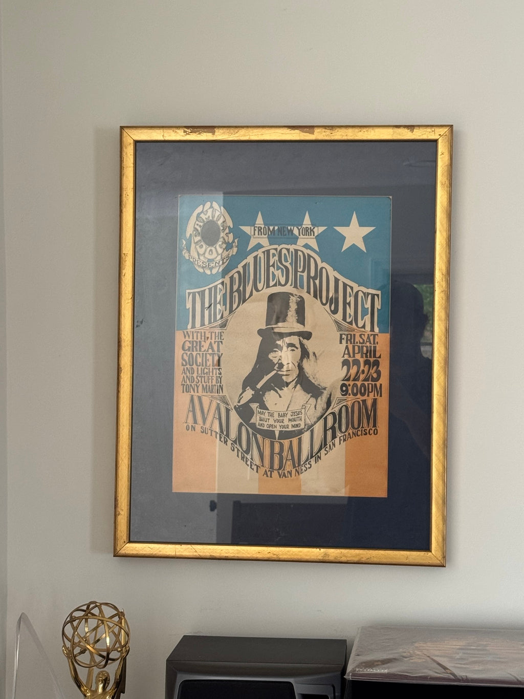 Family Dog Avalon Ballroom Poster Blues Project Great Society 1966 Framed
