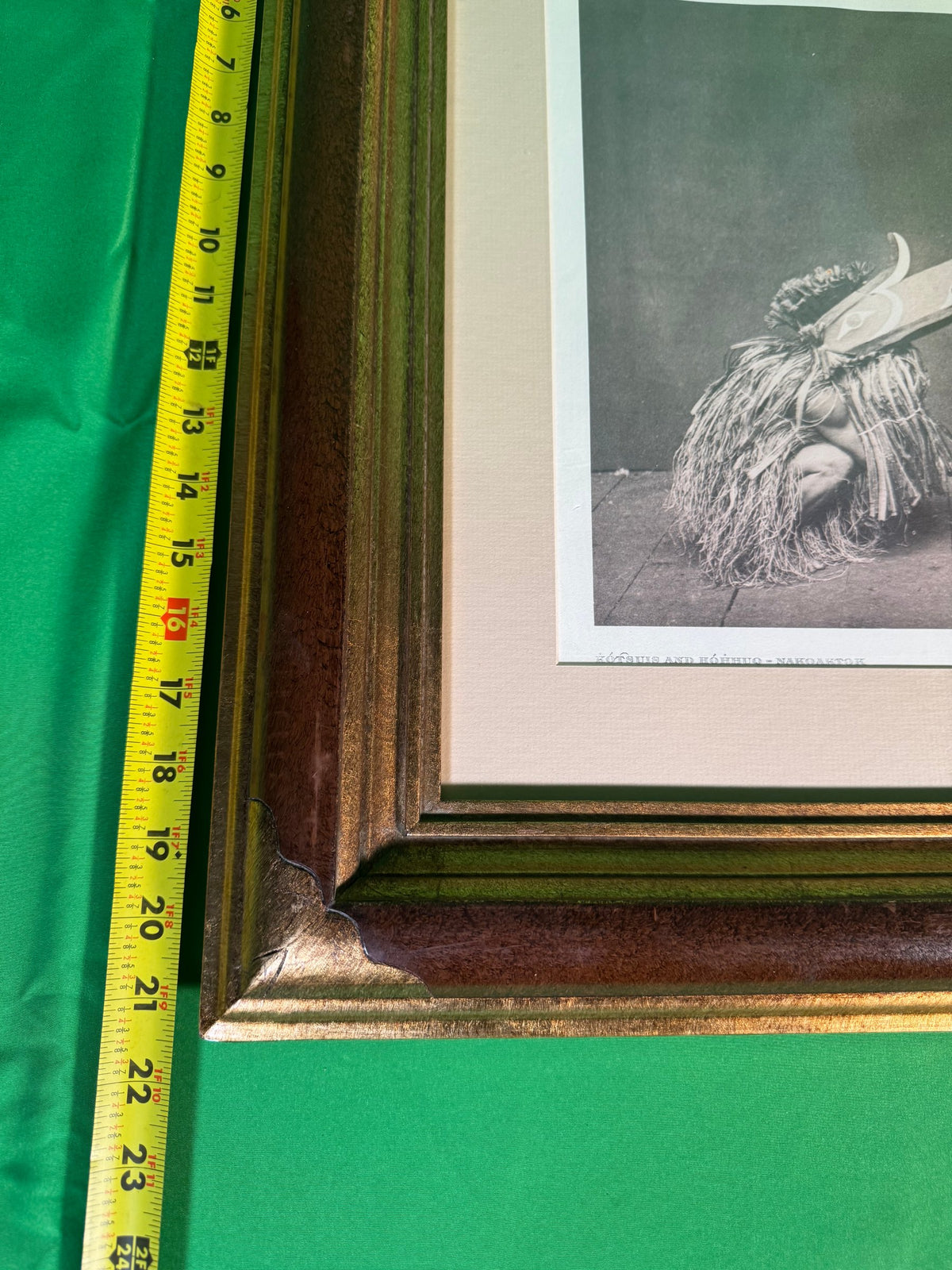 Photogravure After Edward S Curtis Kotsuis and Hohhuq Nakoaktok Framed Print