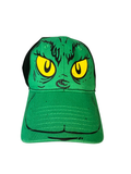 Dr. Seuss The Grinch Face Baseball Cap Concept One 2000 Green Black