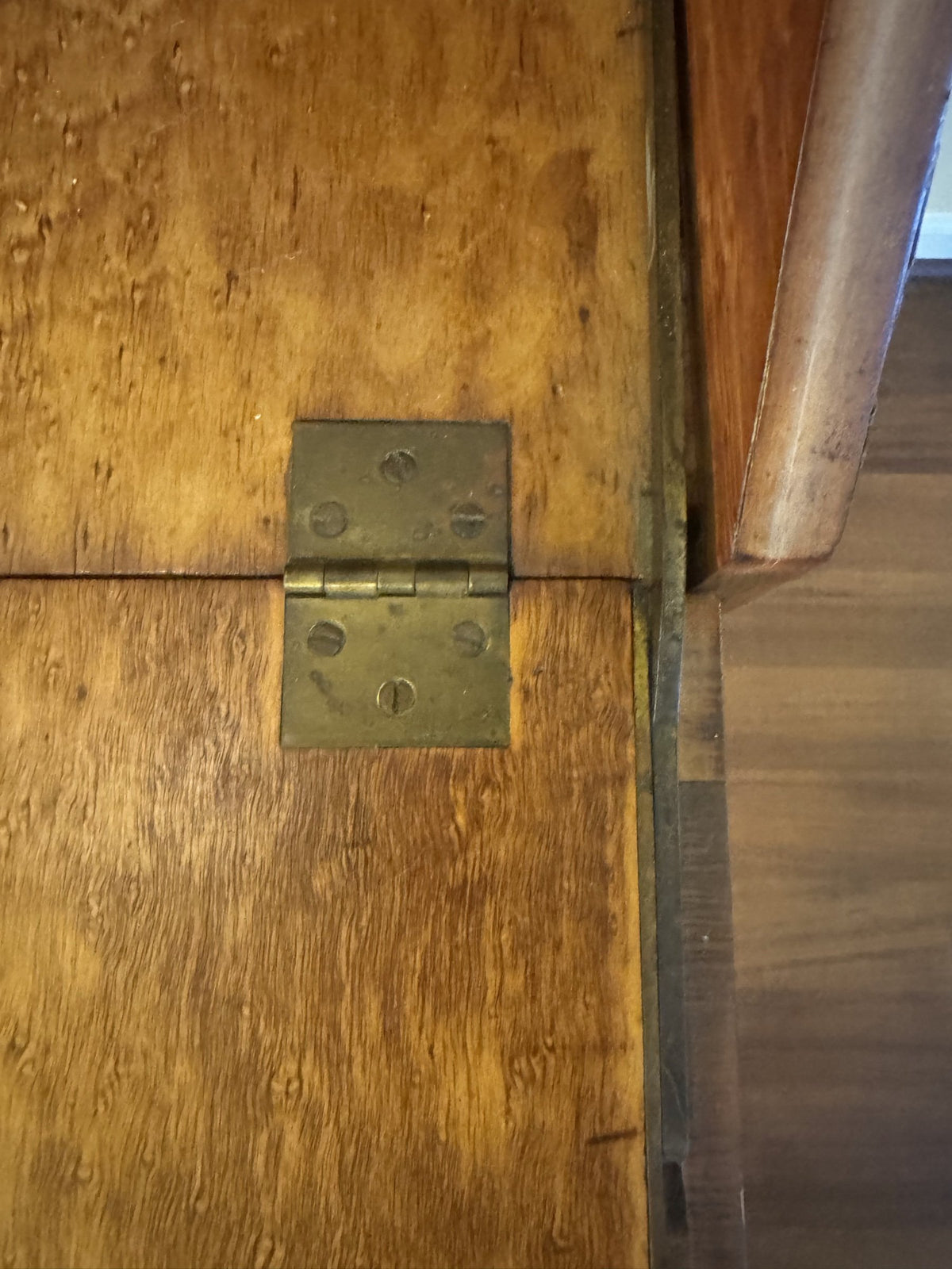 Edge wear on the top and corners