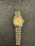 Rolex Datejust Ladies Two Tone Steel Gold Fluted Bezel Jubilee Champagne Dial