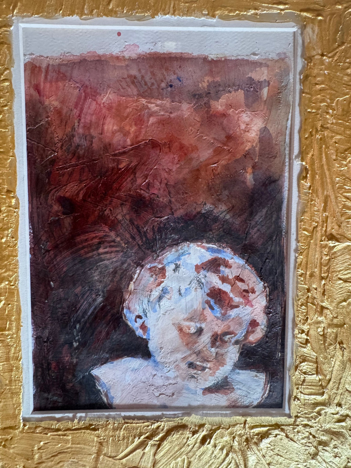 Detail of the painted face