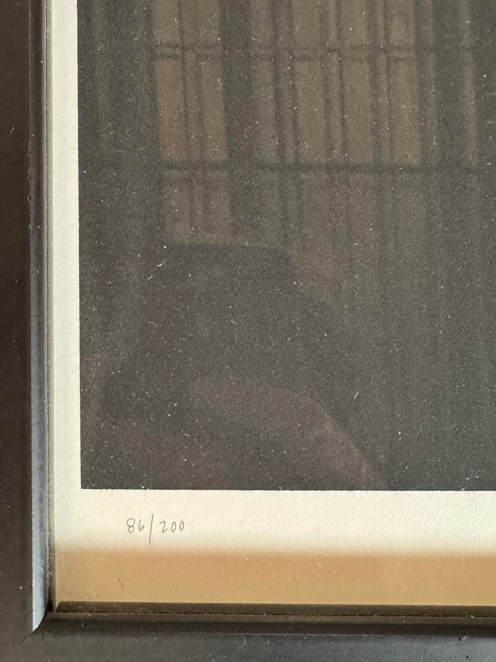 Pencil edition number 86/200 at lower left