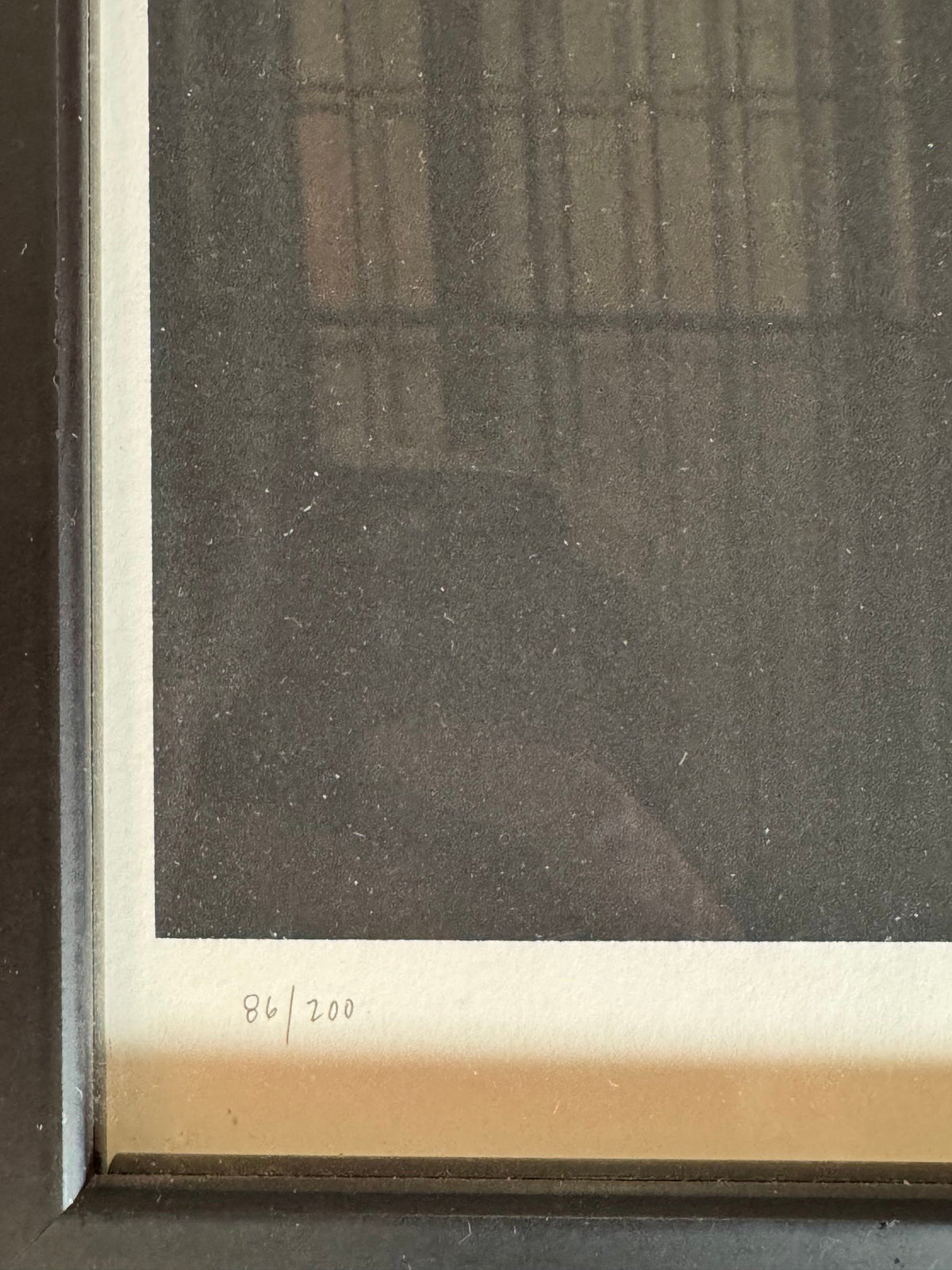 Pencil edition number 86/200 at lower left
