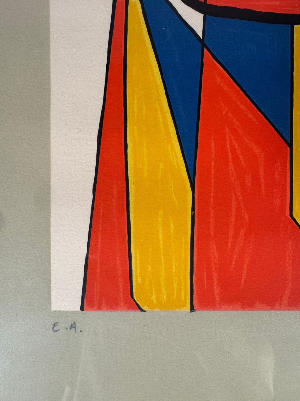 Lower left corner showing the pencil inscription E.A. (artist's proof)