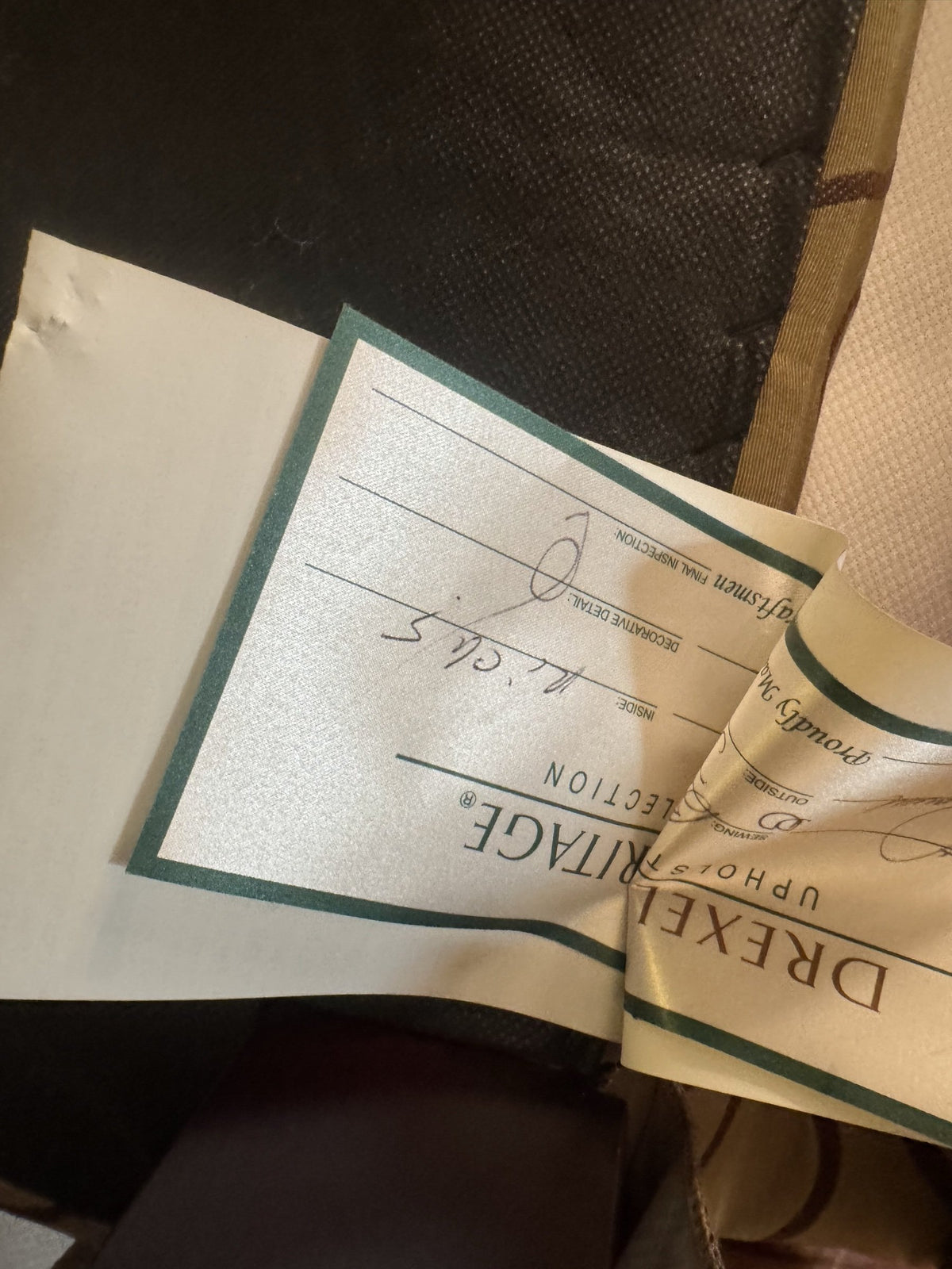 Drexel Heritage Upholstery Collection label
