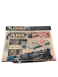 Lionel New York Central Flyer O27 gauge freight train set box front, showing complete ready-to-run set with die-cast metal engine