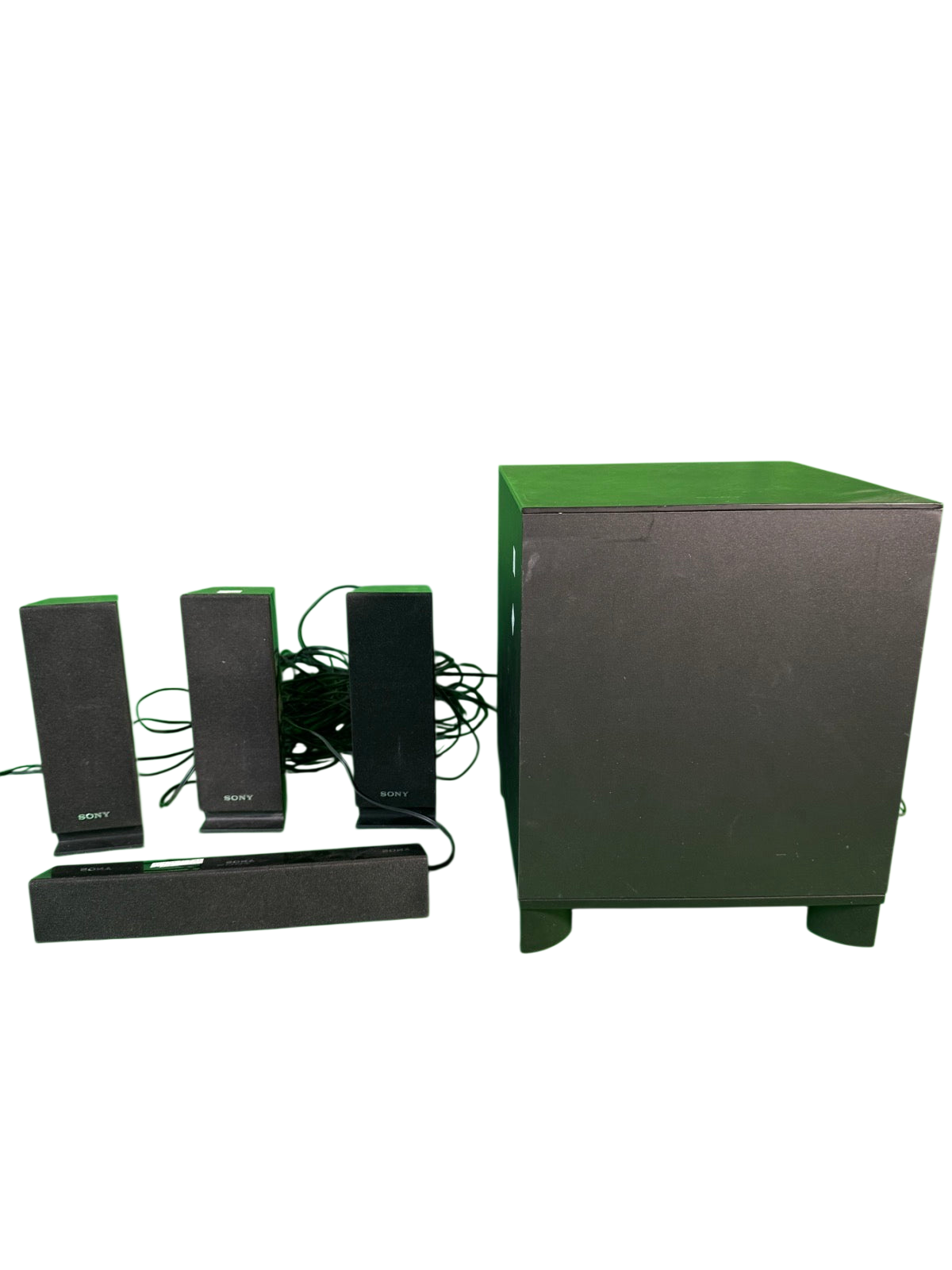 Sony 5.1 Speaker System 4x SS-TSB101 SS-CTB101 Center SS-WSB101 Sub