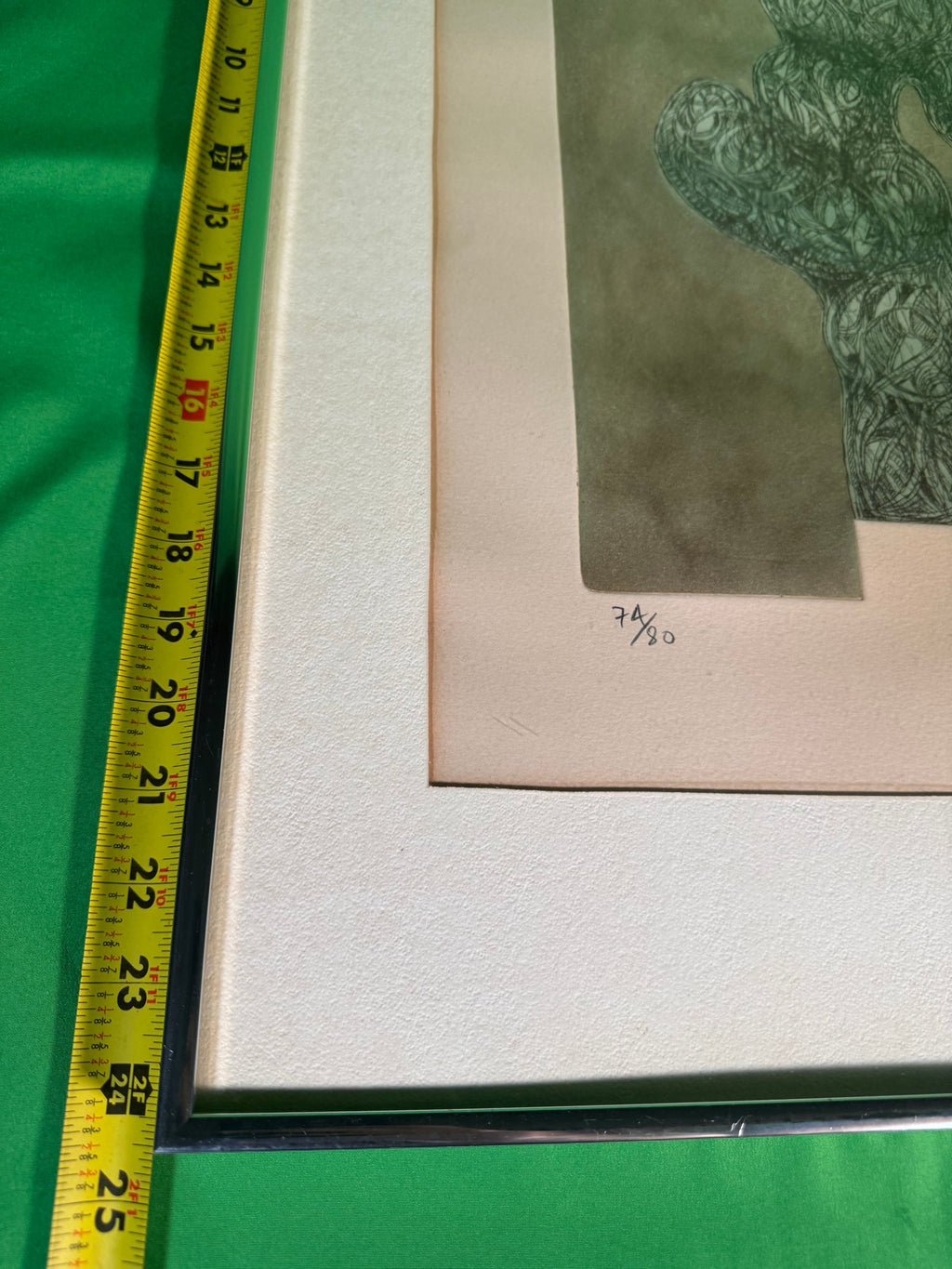 Original Etching Aquatint Abstract Biomorphic Print Signed Numbered 74/80 1973