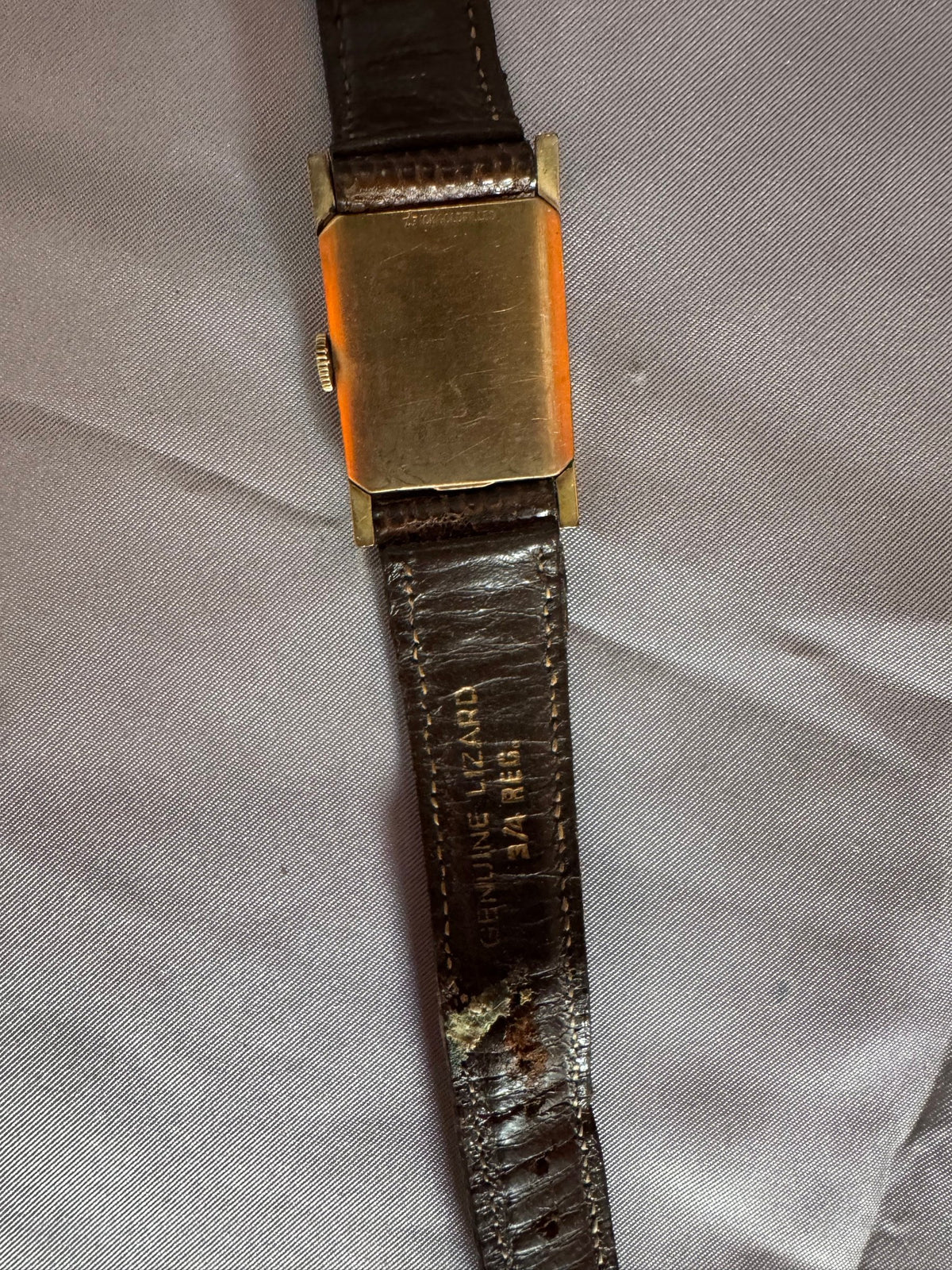 Case back with the small stamp