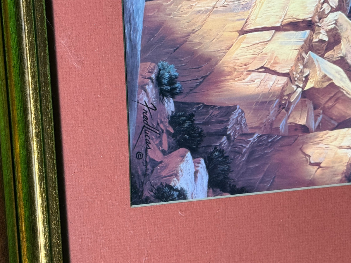Fred Lucas Grand Canyon Signed Numbered Lithograph Print 1150/2000 Framed