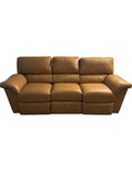 La-Z-Boy Tan Leather Power Reclining Sofa, 88 in