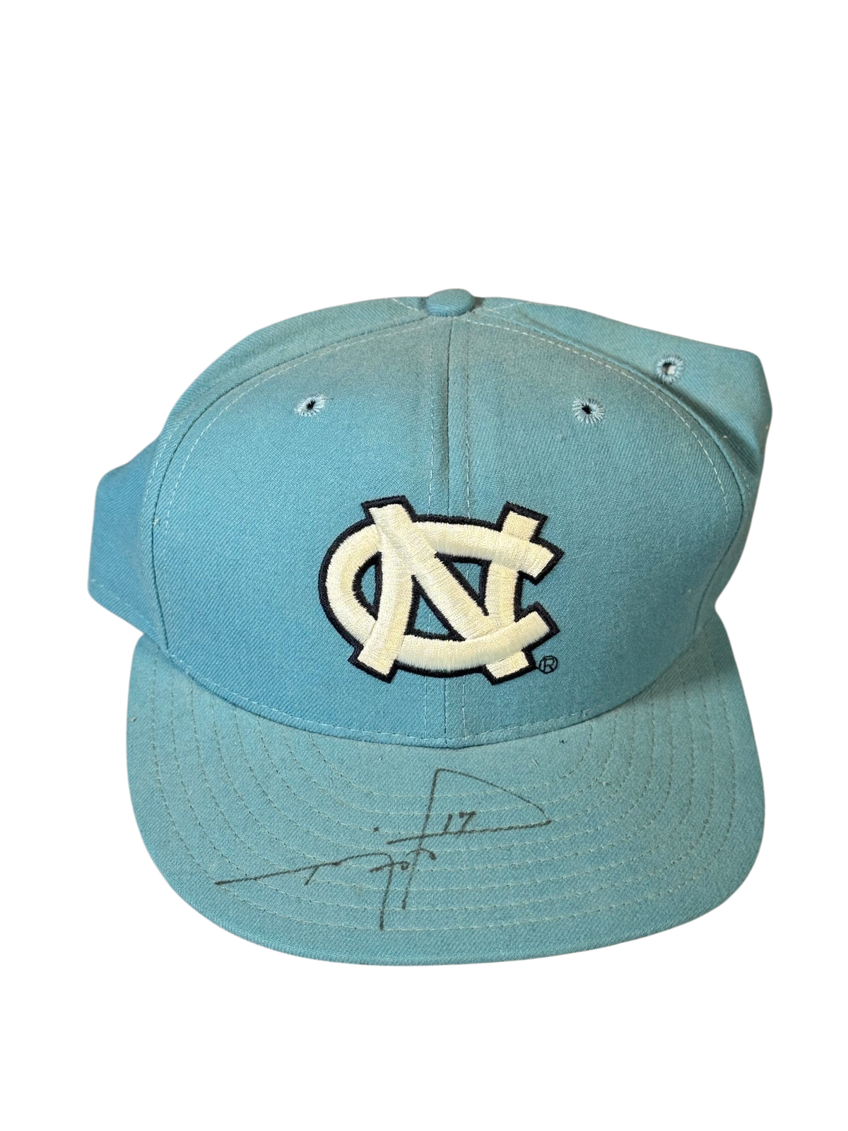 Vintage New Era 59FIFTY Pro Model UNC Tar Heels Fitted Cap 7 5/8, Signed