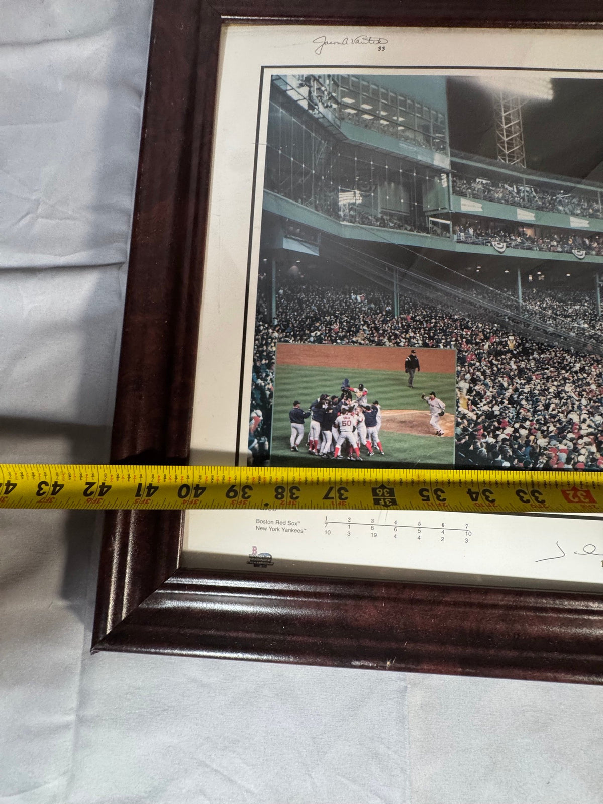 2004 Red Sox Un-Four-Gettable Fenway Panoramic Print, Rob Arra, Framed