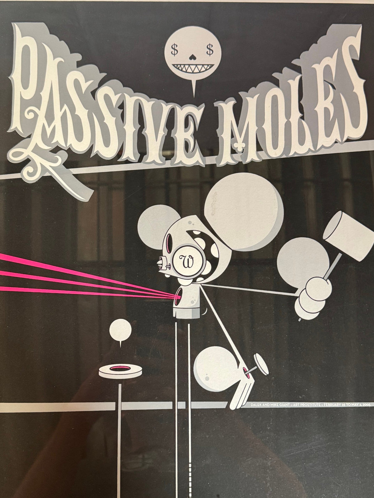 Close detail of the printed artwork