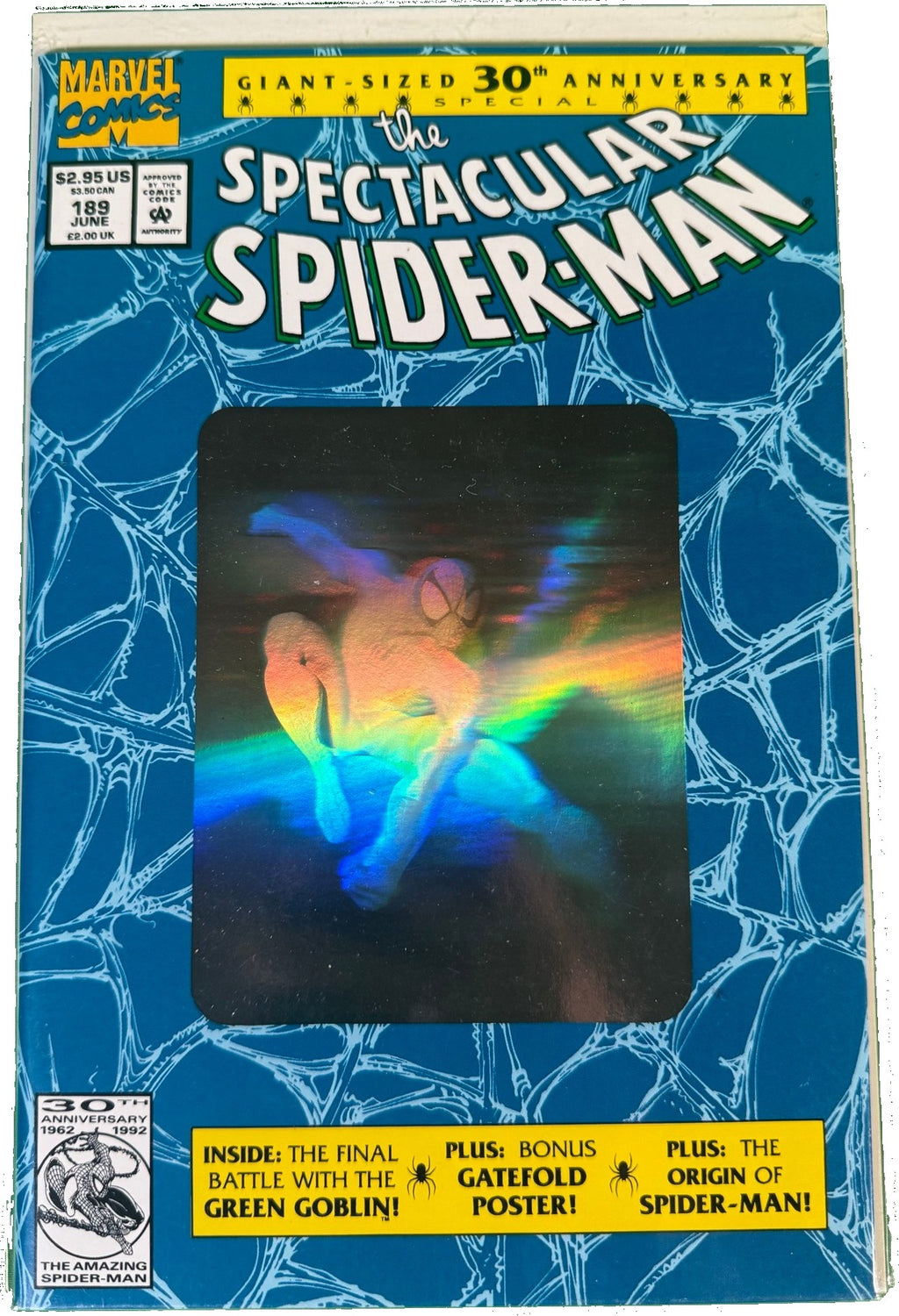 Spectacular Spider-Man #189 (1992) — part of a 423 book estate comic collection