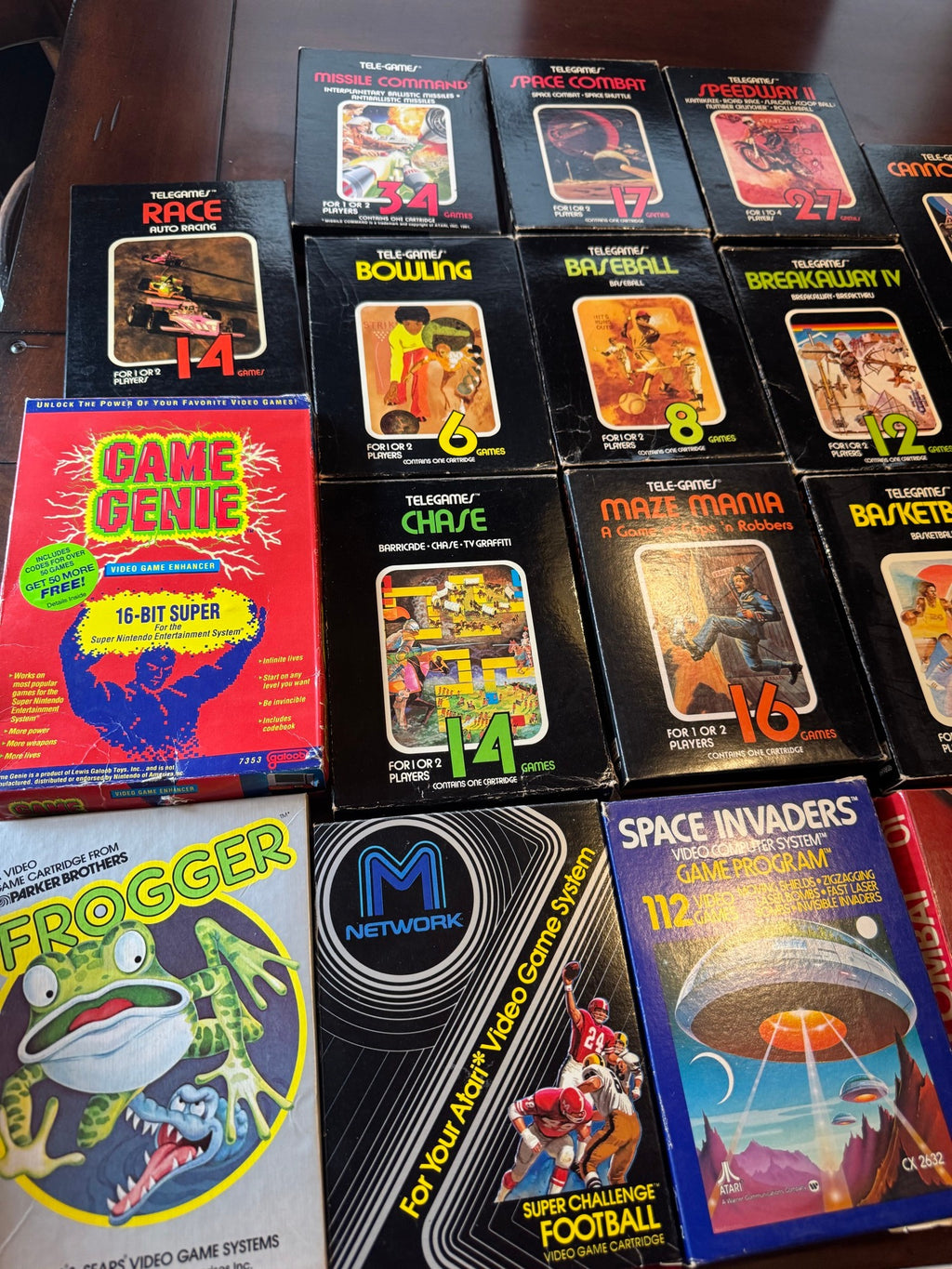 Atari 2600 Console and 25 Boxed Game Collection Sears Tele-Games Activision Plus Nintendo