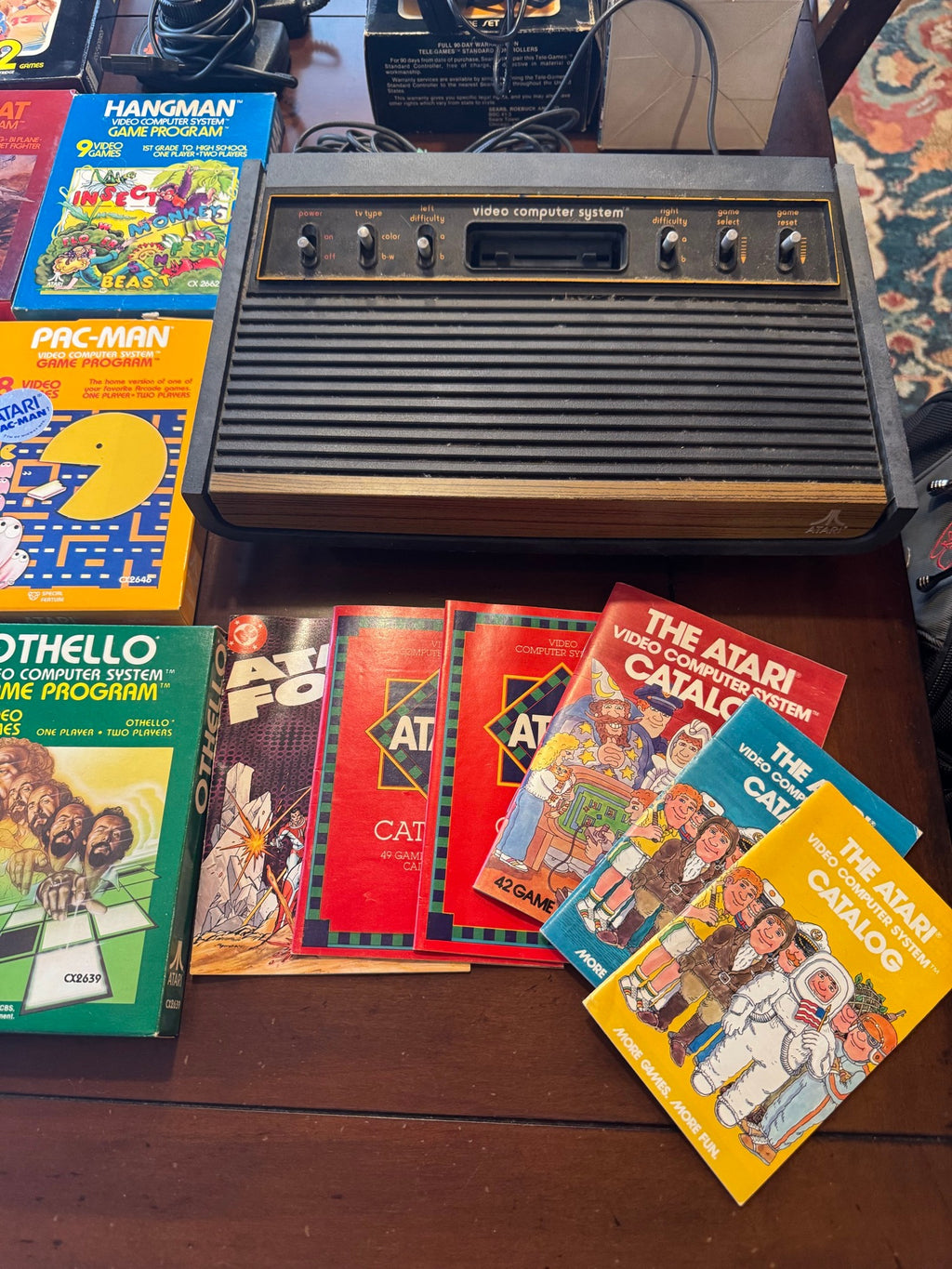 Atari 2600 Console and 25 Boxed Game Collection Sears Tele-Games Activision Plus Nintendo