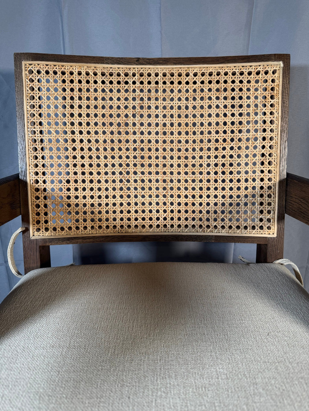 RH Jakob Cane Arm Chair, Brown - New