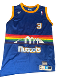 adidas Hardwood Classics Denver Nuggets #3 Rainbow Skyline Jersey Size L
