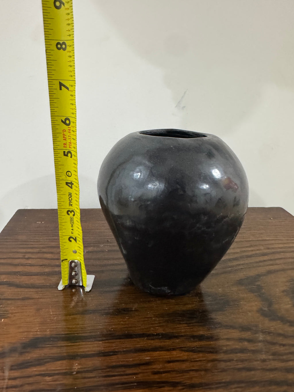 Dona Rosa Signed Oaxacan Barro Negro Blackware Vessel San Bartolo Coyotepec