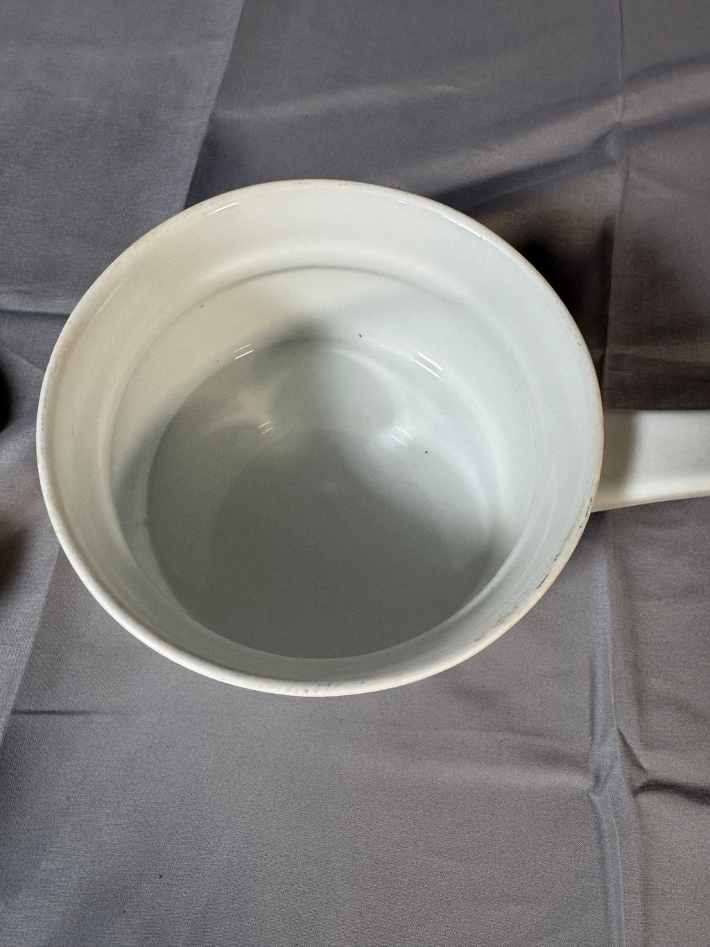 Royal Worcester Evesham Covered Saucepan, Porcelain Handle, Wire Hanger