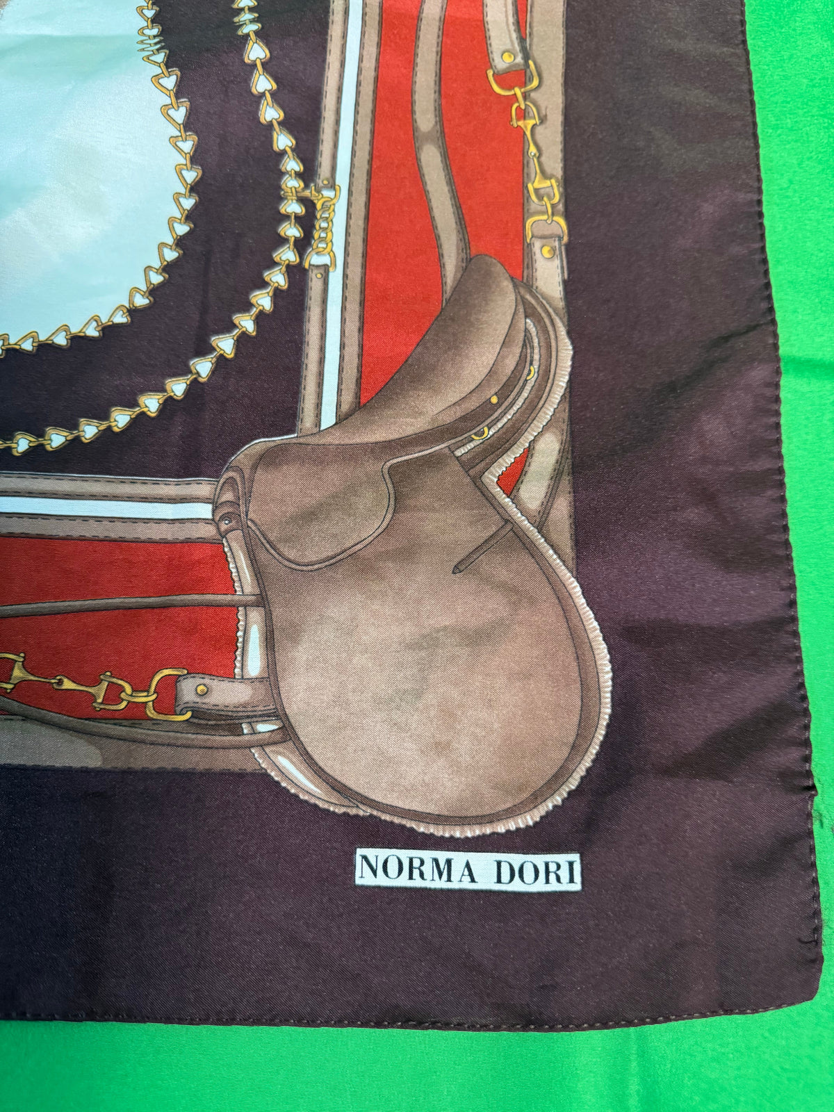 Equestrian and Sporting Silk Scarves Set of Four — detail view 4