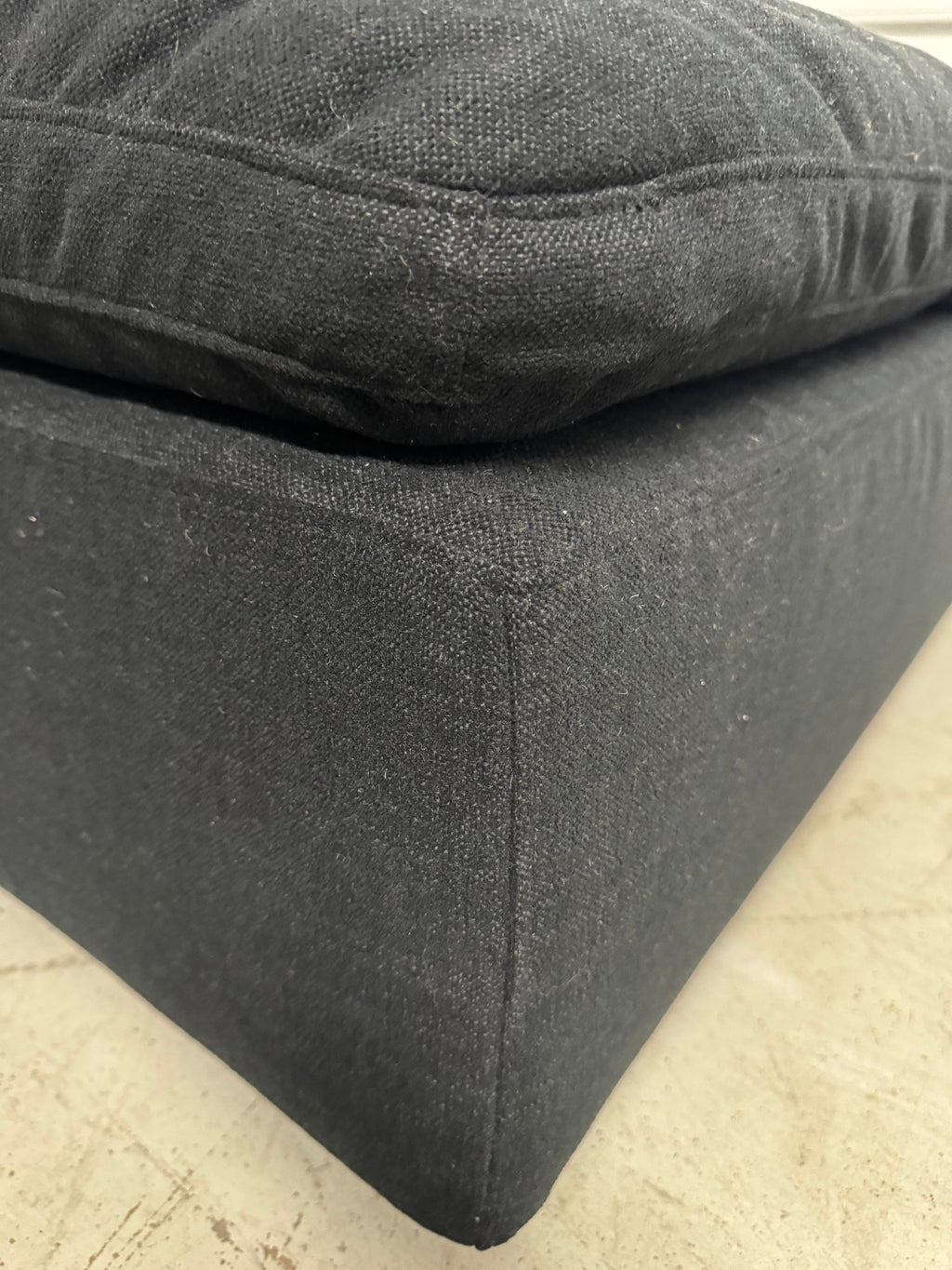 RH Cloud Modular Ottoman, Black - New