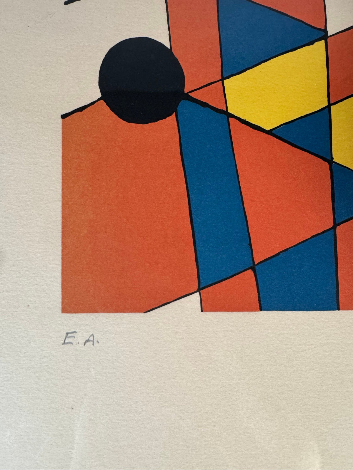Lower left corner showing the pencil inscription E.A. (artist's proof)
