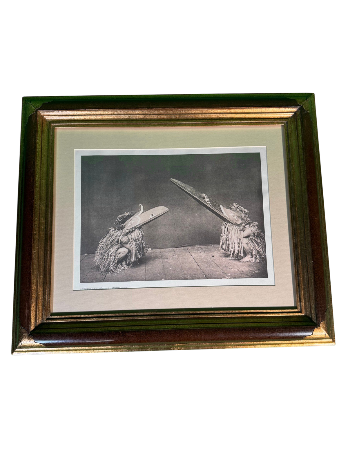 Photogravure After Edward S Curtis Kotsuis and Hohhuq Nakoaktok Framed Print