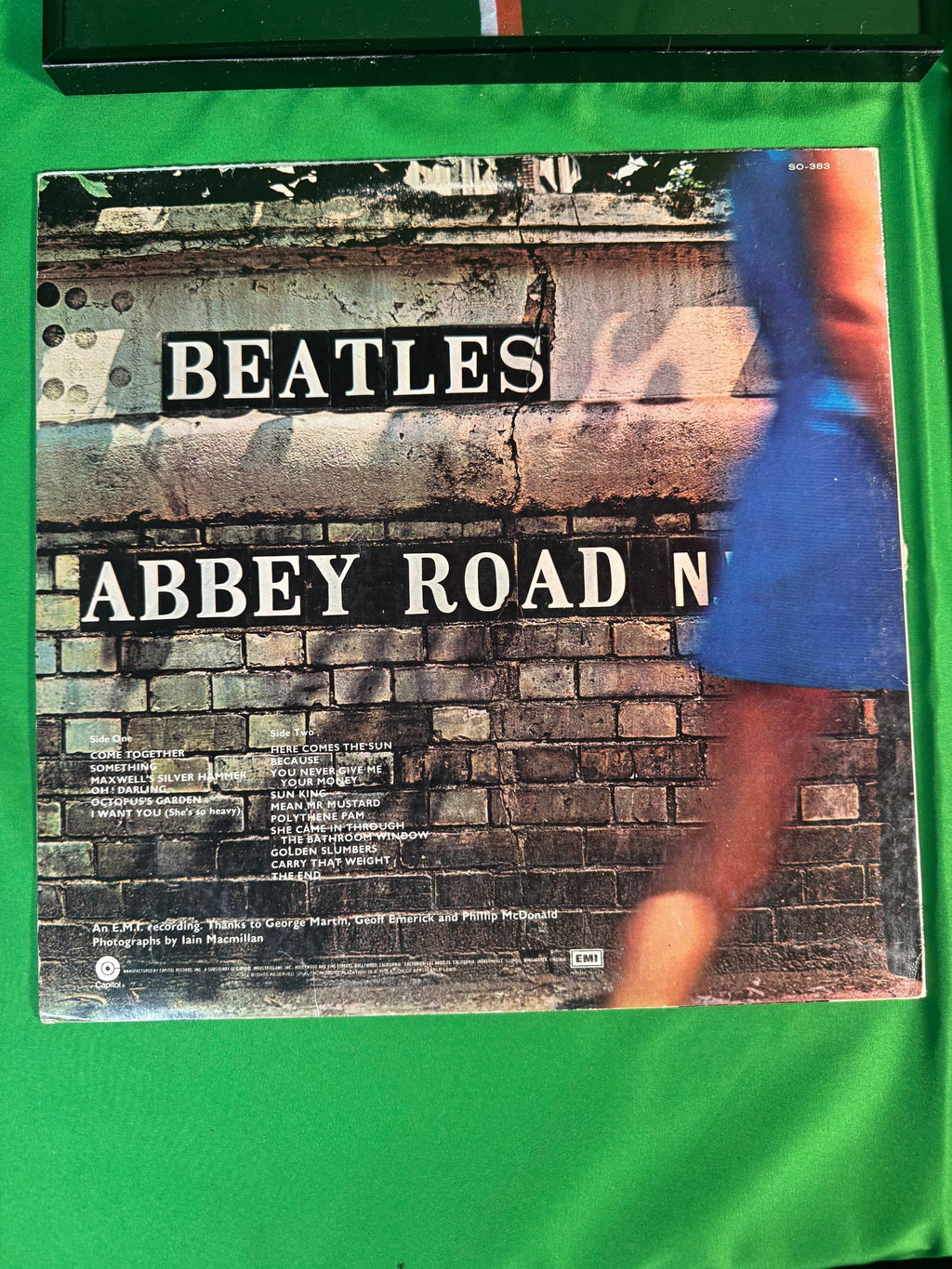 Framed Vinyl LP Lot of 4 Beatles Abbey Road Steely Dan Aja Joplin Ray Charles