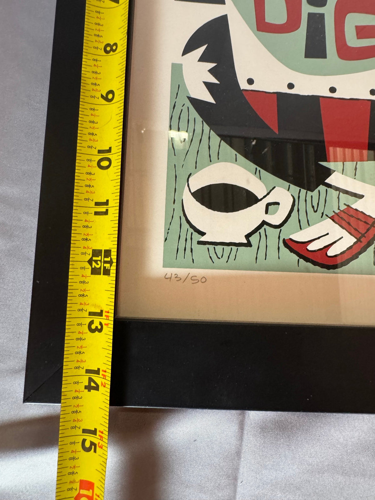 Pencil edition number in the lower right margin