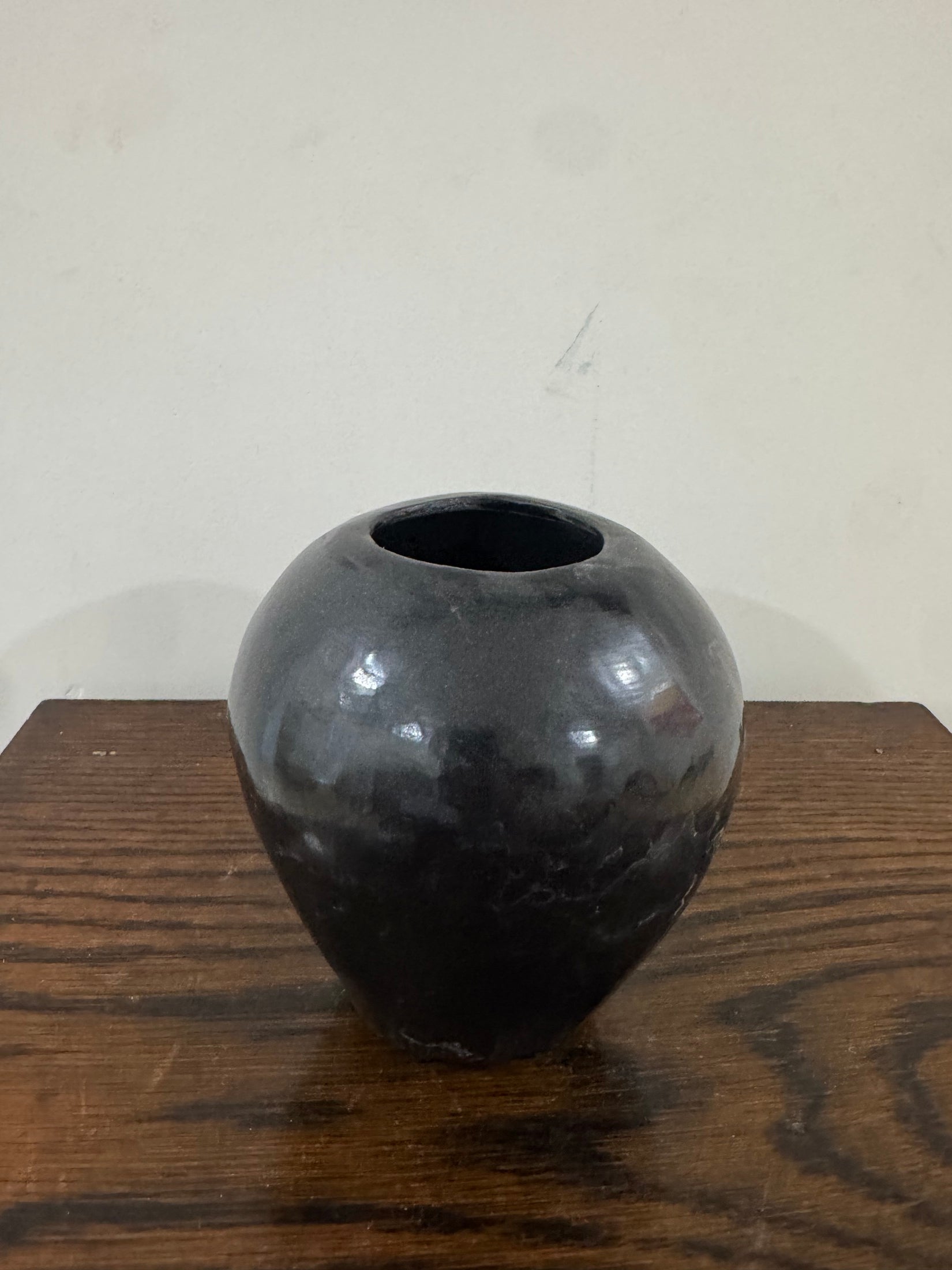 Dona Rosa Signed Oaxacan Barro Negro Blackware Vessel San Bartolo Coyotepec