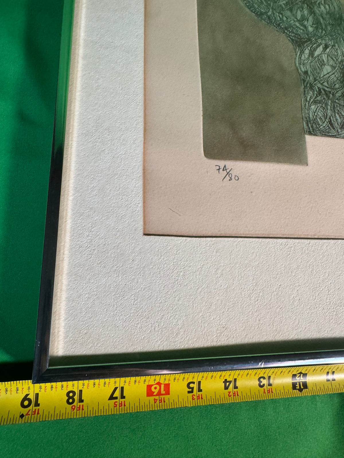 Original Etching Aquatint Abstract Biomorphic Print Signed Numbered 74/80 1973