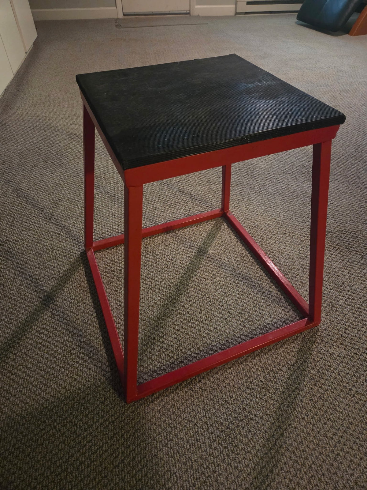 24" Plyometric Jump Box, Red Steel Frame